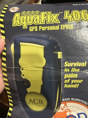 ONE (1) ACR AQUAFIX 406 MHz GPS P-EPIRB I/O PERSONAL LOCATOR BEACON MODEL 200 - Image 1 of 4