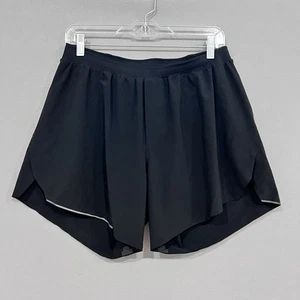 Lululemon Shorts Men Large Black Fast Free Lined Perforated Swift Fabric 6"insea - Picture 1 of 9