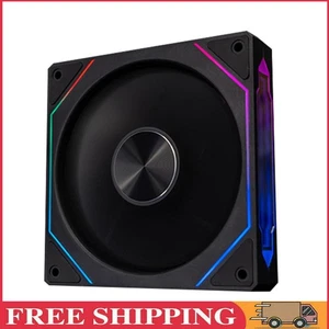 120mm Case Fan Infinite Mirror Effect 5V 3Pin ARGB 4Pin PWM Fan(Black Reversed) - Bild 1 von 9