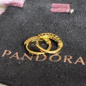 NEW Pandora - Pandora Shine Signature Hoop Earrings - Picture 1 of 6