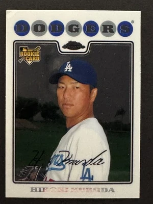2008 Topps Chrome - Hiroki Kuroda #199 Autographed Rookie Card - Image 1 of 4