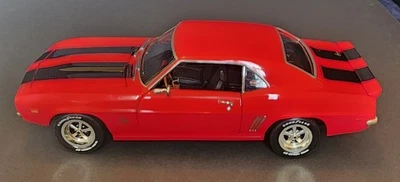 1:18 Diecast 1969 Holley Camaro SS (Red/Black SS Wheels) - Image 1 of 3