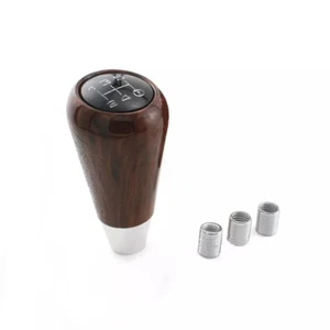 5 Speed Peach Wood Car Shift Gear Knob Manual Stick Shifter Knob Lever Universal - Picture 1 of 5