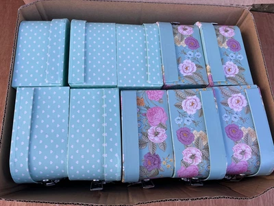 10 x SUITCASE Storage Box Small Decorative Vintage & Heart Gift Case Boxes Photo - Image 1 of 4