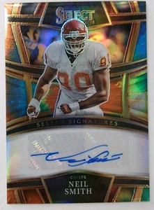 2022 Panini Select Signatures Neil Smith Tie-Dye Auto /25 K.C. Chiefs 🏈🏈🏈🏈 - Picture 1 of 2