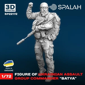 Figura Comandante Grupo de Asalto Ucraniano Batya Escala Modelo 1:72 Spalah SP22172 - Imagen 1 de 3