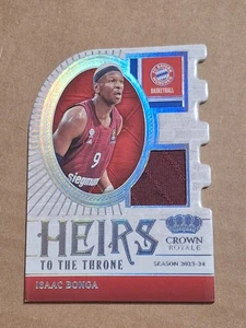 2023 ISAAC BONGA CROWN ROYALE PATCH RELIC EURO LEAGUE CARD #HT-BON BAYERN MUNICH - Picture 1 of 3