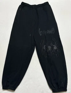 Breathe Divinity Venom Sweatpants Mens Sz XL Black Drawstrings Jogger Darkwear - Picture 1 of 12