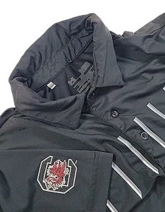 Under Armour South Carolina Gamecocks Polo Shirt Black Mens XL - Picture 1 of 7