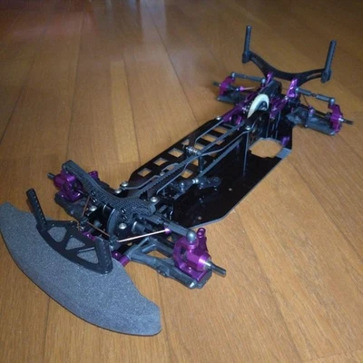 HPI Cyclone RC Car Carbon Fiber Chassis 1/10 Scale Racing RC Parts - Image 1 of 4