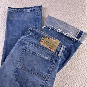 Ralph Lauren Denim & Supply Jeans USA Distressed Light Wash Blue Mens 36x34 - Picture 1 of 21