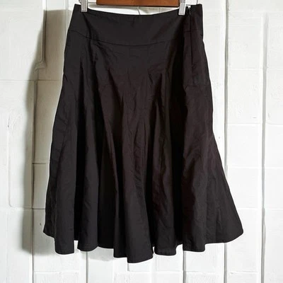 Vintage Esprit Black Pleated Skirt Women’s Size 8 Lined Knee Length - Image 1 of 4