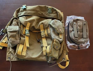 Medium Alice Field Pack grün Nylon (ohne Rahmen) + 4 aufsteckbare Beutel (1 USGI) - Bild 1 von 15