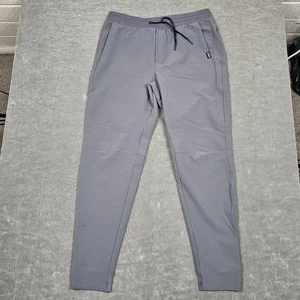 UNRL Hose Herren mittelgrau Performance Jogginghose sportlich spitz zulaufend Kordelzug - Bild 1 von 10
