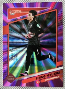 2021-22 Donruss Soccer Purple Laser Prizm #136 Seung-Gyu Kim 34/99 KOREA - Picture 1 of 2