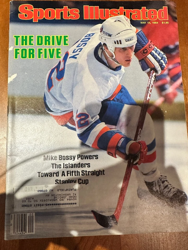 ¡ENVÍO GRATUITO! Sports Illustrated ~ 14 de mayo de 1984 - The Drive for Five Mike Bossy Foto 1 de 3