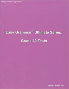 Easy Grammar Ultimate Series: 180 Daily Teaching Lessons Grade 10 Tests - Picture 1 of 1