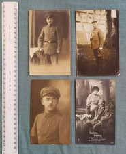 4x WW1 photo postcards of German soldier Iron Cross 1914 2nd Class recipients