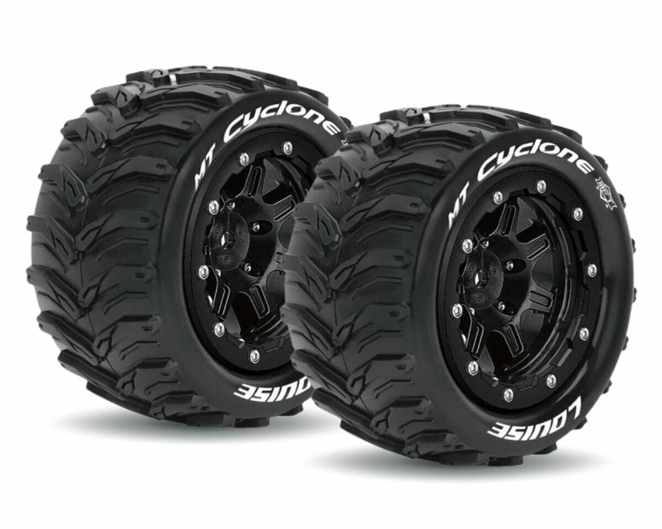 LOUISE MFT MT Max.8 Cyclone Reifen 1/10 auf Felge LOUT3331SB MAXX Wide ...