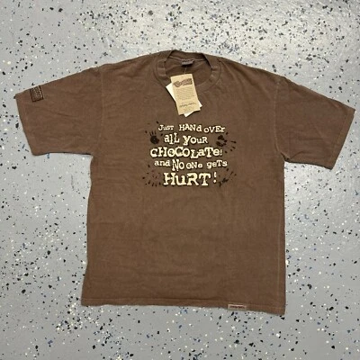 Camisa vintage años 90 Crazy Shirts Hawai’i teñida de chocolate EE. UU. puntada única L nueva con etiquetas Foto 1 de 4