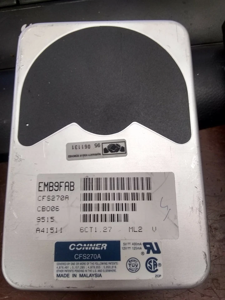 Connor CFS270A 270MB 3400RPM 3.5 IDE Hard Drive   - Image 1 of 1