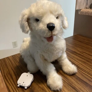 Furreal Friends White Puppy Dog Interactive Playful Plush Cookie WORKS! READ - Picture 1 of 8