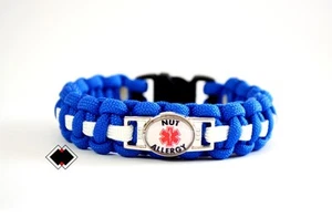 Nussallergie - medizinisches Warnarmband - 550 Paracord - Made in USA - Bild 1 von 6