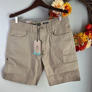 prAna Herren Standard Double Peak Wandern Cargo Shorts 8" Länge in Sandbar - Bild 1 von 22