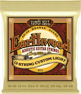 ERNIE BALL 2013 EARTHWOOD 12 CORDES- JEU DE CORDES GUITARE AC. CUST. LIGHT 10-48 - Picture 1 of 2