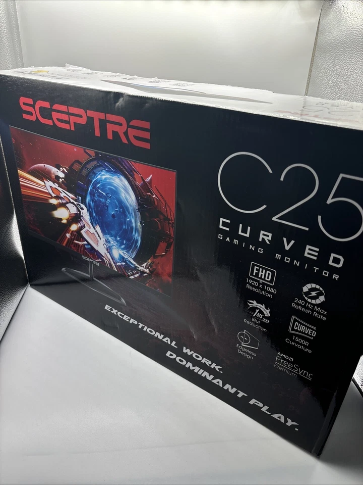 Sceptre Curved 24.5" Gaming Monitor 240Hz 1080P R1500 1ms FreeSync HDMI DP