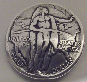 OREGON TRAIL MEMORIAL INDIAN CONCHO COIN REPRODUCTION * 1926 IN GOD WE TRUST - Picture 1 of 7