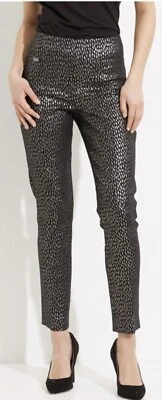 Pantalones ajustados Joseph Ribkoff 233191 negros/bronce Foto 1 de 4