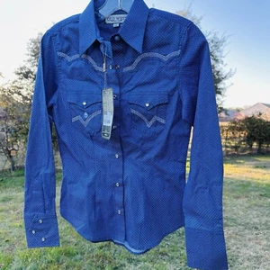 Old West Original Western Vintage Women’s Diamond Snap Shirt Size Small NWT - Picture 1 of 9