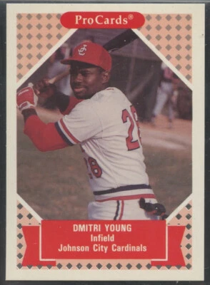 1991 ProCards Minor League #322 Dmitri Young Johnson City Cardinals - Image 1 of 2