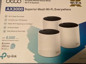 TP-Link Deco AX3000 WiFi 6 Mesh System Deco X55 (2 PACK). Brand New.