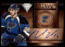 2013-14 Panini Titanium Metallic Marks Phil McRae Auto St. Louis Blues #MM-10