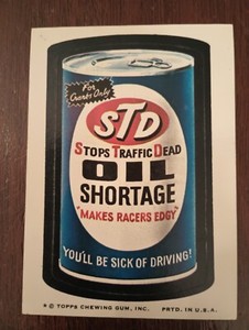 1974 Topps Wacky Packages (8th Series) (STD Oil) (NRMT)