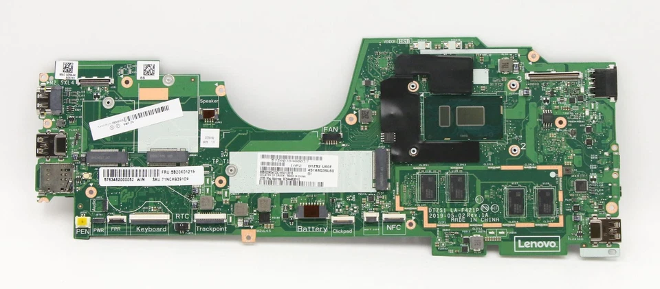 5B20X01215 For Lenovo ThinkPad X380 Yoga Motherboard LA-F421P i7-8650U UMA 16GB - Image 1 of 2
