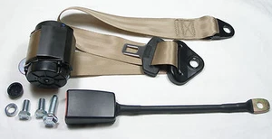 Beiger Automatik 3 - Punkt Sicherheitsgurt Fiat 500 F / L / R, New Seatbelt ,tan - Picture 1 of 1