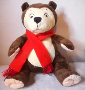 Kohls Cares Teddy Bear Plush Red Scarf You Can Do It Sam Brown Stuffed 12" - Picture 1 of 12