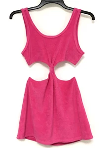 Art Class Girl's SizeX L (4) Pink Solid Terry Swim Cover Up Dress - Picture 1 of 6