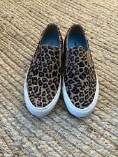 SeaVees Baja Platform Mulholland Women's Shoe Size 6.5 Leopard Print Cowhide