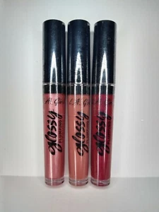Lot of 3 L.A Girl Glossy Plumping Lip Gloss Sumptuous, Grand, Lavish - Picture 1 of 2