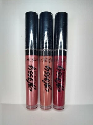 Lot of 3 L.A Girl Glossy Plumping Lip Gloss Sumptuous, Grand, Lavish - Image 1 of 2