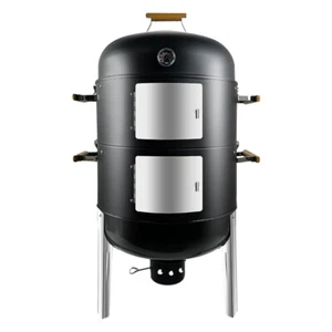 Joyagrill 20.5" 3-in-1 BBQ Smoker Grill Built in Thermometer, Air Vent and 2 Acc - Picture 1 of 6