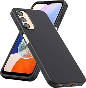 COVER CUSTODIA PER SAMSUNG GALAXY A14 4G A14 5G NERO OPACO TPU SLIM MORBIDA - Imagen 1 de 7