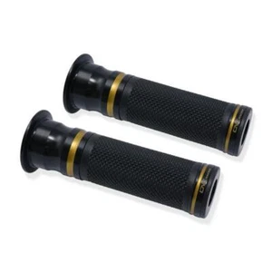 CNC Racing black/gold aluminum grips EVO Mv Agusta Superveloce 800S 2021-2024 - Picture 1 of 5