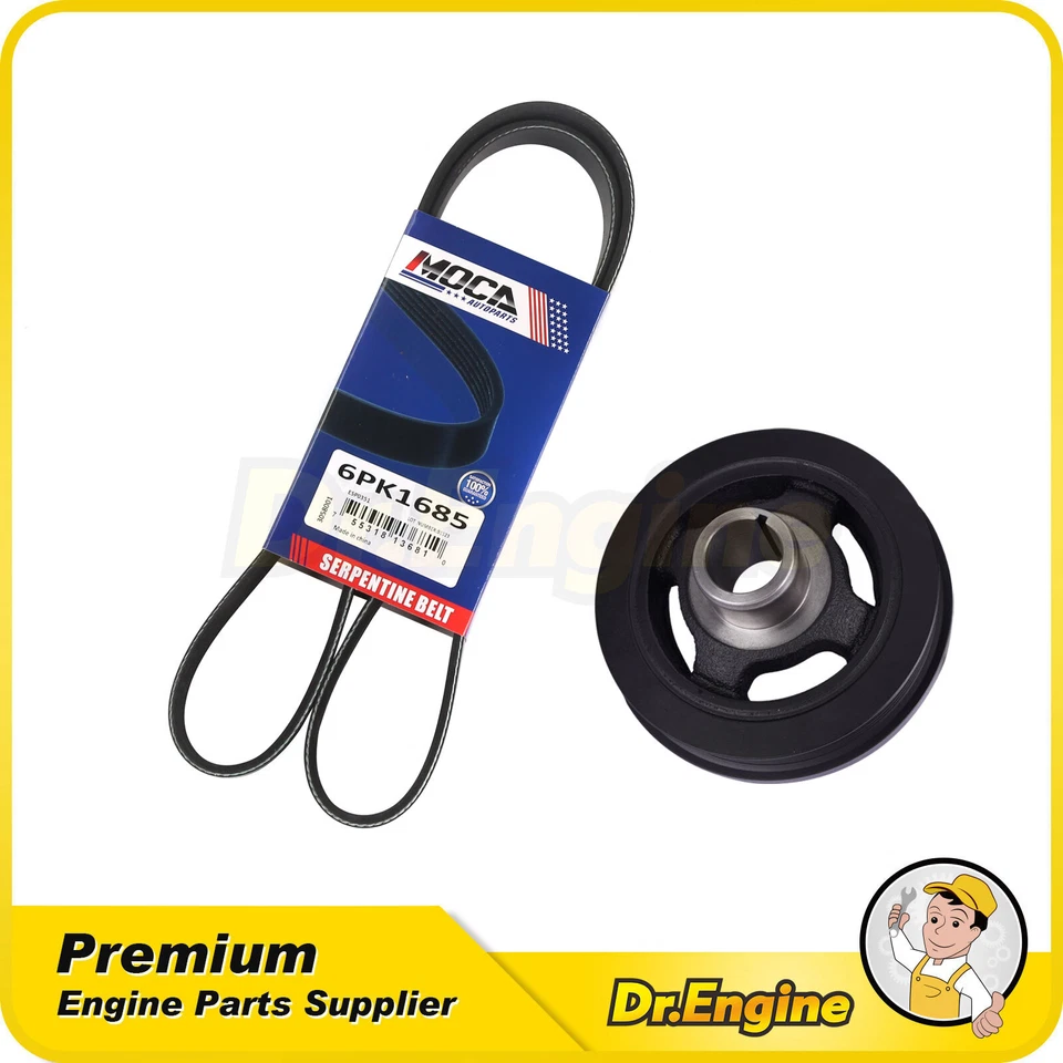 Harmonic Balancer Serpentine Belt fit Dodge Charger Jeep Grand Cherokee 3.6L Foto 1 de 4