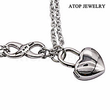 Heart Urn Necklace For Ash Cremation Pendant Memorial Jewelry Always in my heart