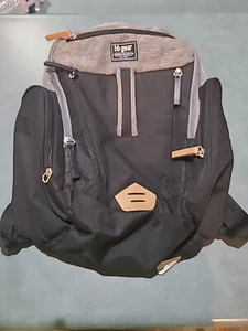 Baby Boom BB Gear Backpack Diaper Bag Shoulder Strap 9 Pockets Heather Gray - Picture 1 of 7
